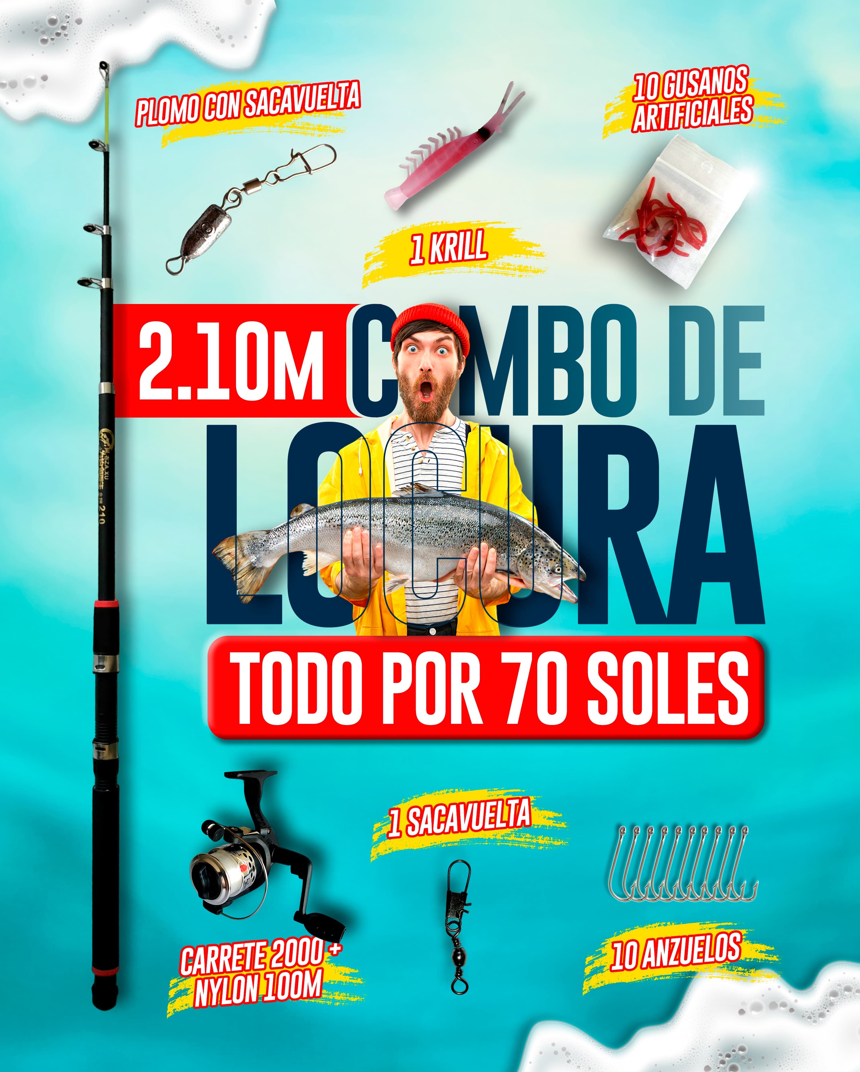 COMBO DE 70 2.10 M — imagen 1