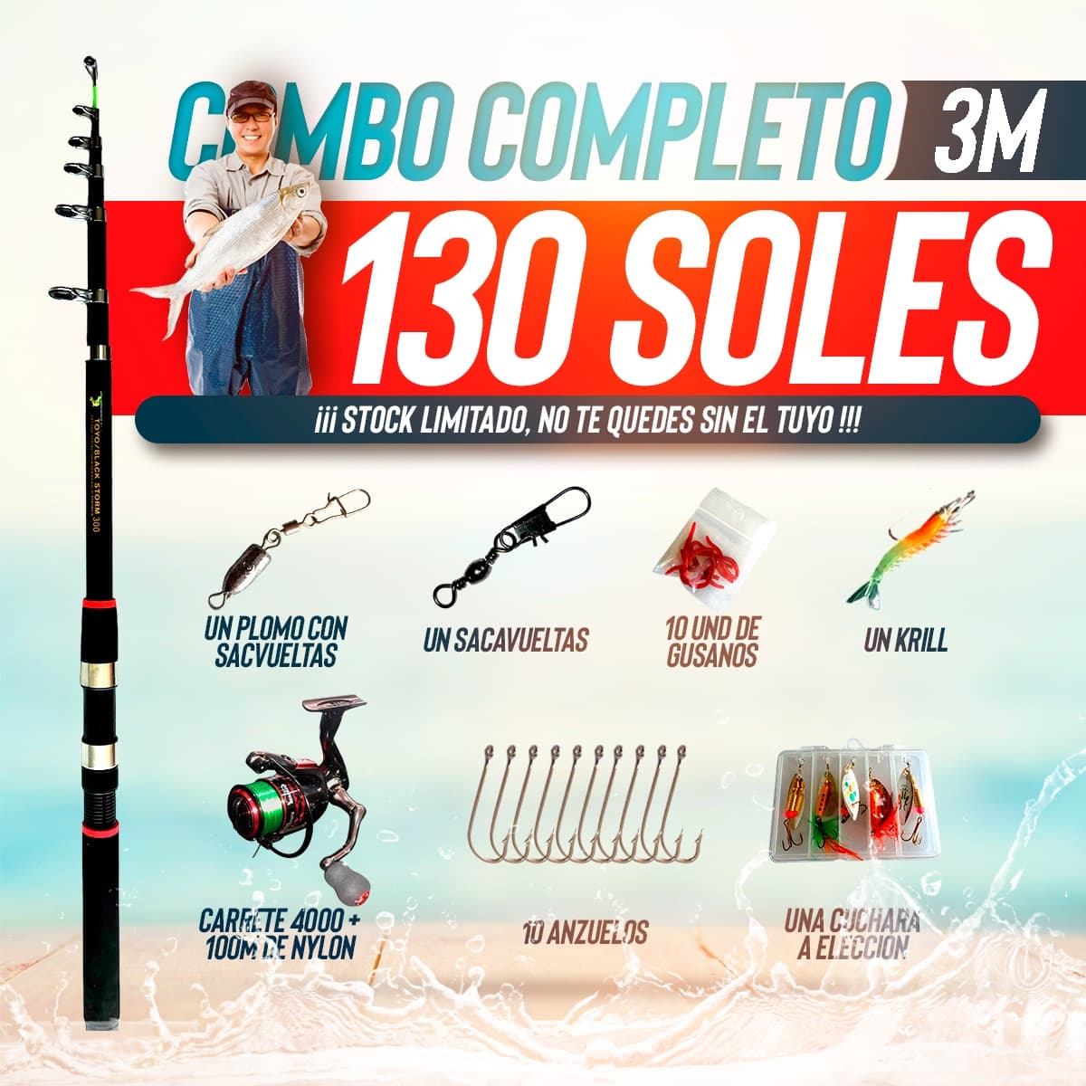 COMBO DE 130 3.00 M — imagen 1