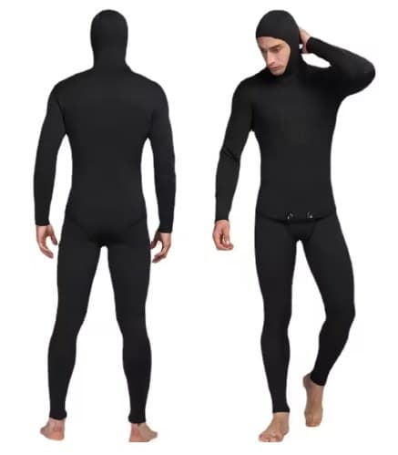WETSUIT DE 5 MM COLOR NEGRO — imagen 1