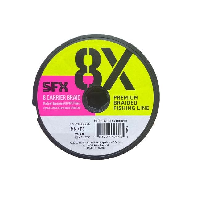Sedal para Pesca SUFIX SFX X8 0.205 Lo Vis Green — imagen 1