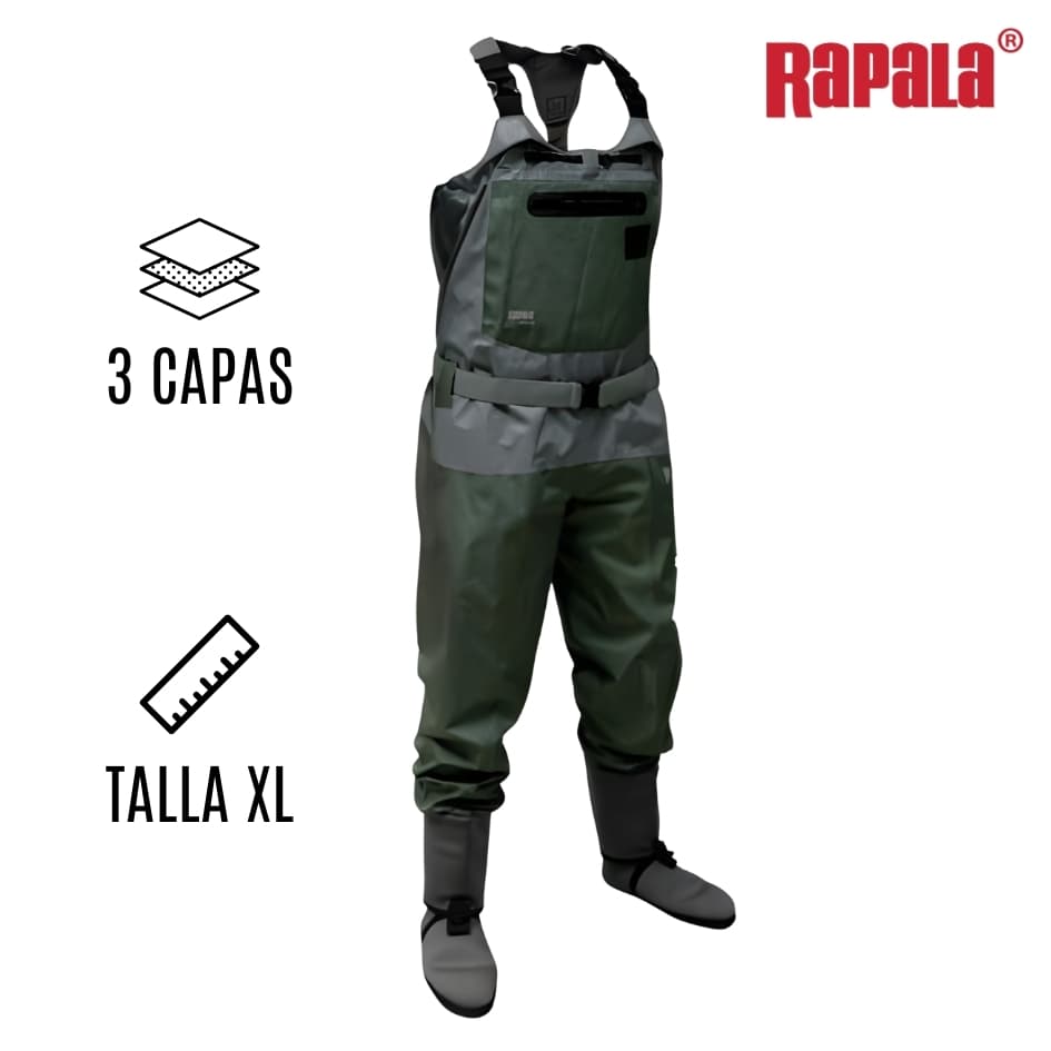 Traje Pesca RAPALA HULLIN Respirable Talla X-Large — imagen 1
